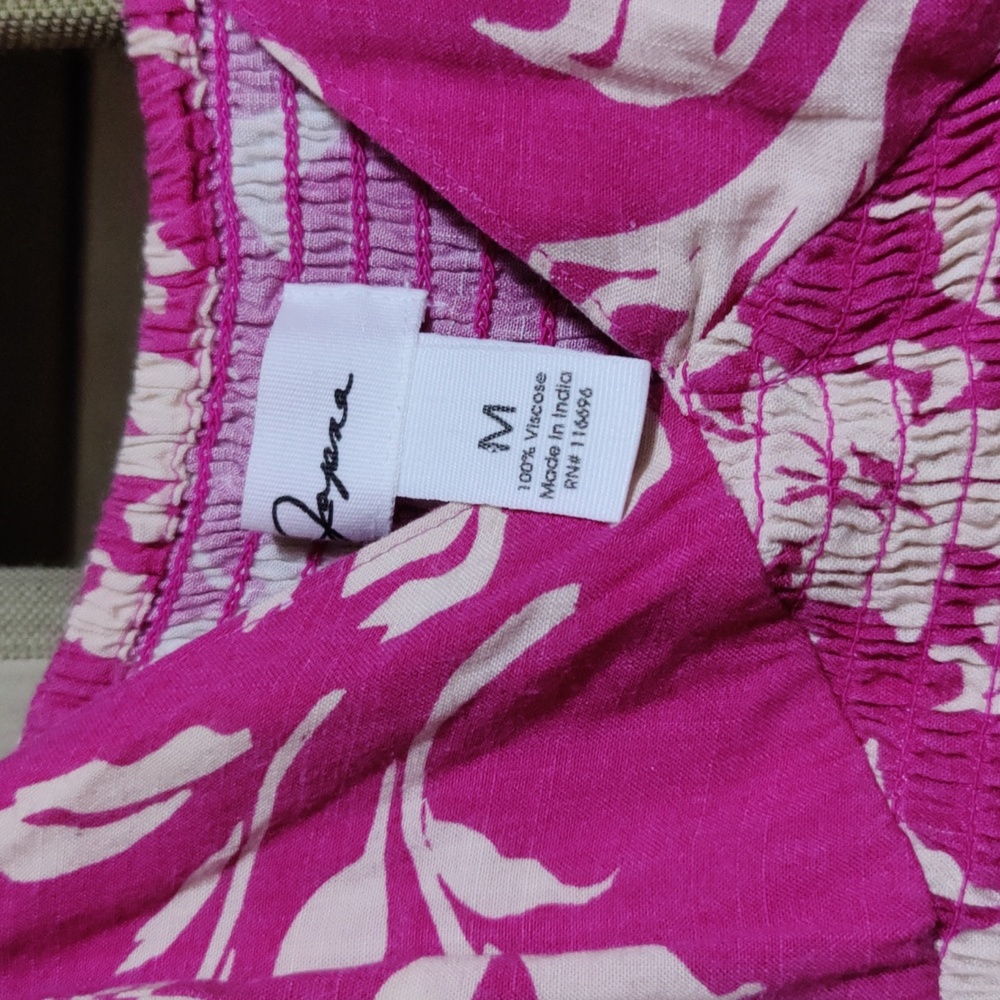 medium Japna pink and White Floral Ankle length Dress - Picture 4 of 9
